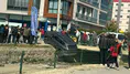 Afyon’da korkutan kaza! Seyir halindeki araç bir anda kanala düştü