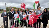 Afyonkarahisar’da Filistinli çocuklar için anlamlı etkinlik: Uçurtmalar gökyüzüne bırakıldı