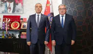 Şuhut Belediye Başkanı Özaşkın, Emniyet Müdürü Erol'u ziyaret etti