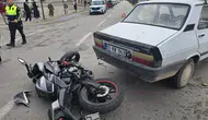 Afyon'da feci kaza: Otomobille çarpışan motosiklet sürücüsü yaralandı