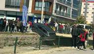 Afyon’da korkutan kaza! Çarpışan araçlardan biri sulama kanalına düştü