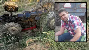 Traktör devrildi, sürücü kurtarılamadı! Bağda çift süren 2 çocuk babası hayatını kaybetti