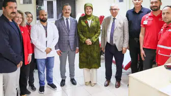 Kızılay Genel Başkanı Yılmaz Afyon’da: Kan Bağış Merkezi’nde çalışmaları inceledi