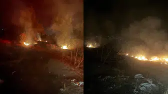 Şuhut’ta korkutan yangın: Alevler büyümeden söndürüldü