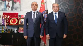 Şuhut Belediye Başkanı Özaşkın, Emniyet Müdürü Erol'u ziyaret etti