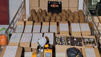 Bolvadin’de kaçakçılık operasyonu: 274 bin makaron ve 263 kilo tütün ele geçirildi