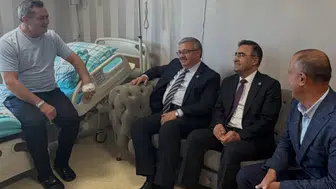 AK Partili Vekillerden Çobanlar Belediye Başkanı Altuntaş'a geçmiş olsun ziyareti