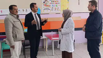 Müdür Keleş'ten okul ziyareti: Bolvadin’de eğitim projeleri ve kalite çalışmaları masaya yatırıldı