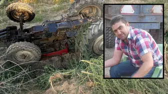 Traktör devrildi, sürücü kurtarılamadı! Bağda çift süren 2 çocuk babası hayatını kaybetti