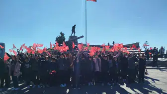 Afyon’da 180 öğrenci Millî Mücadele’nin izinde Kocatepe’yi ziyaret etti