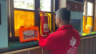 Afyonkarahisar’daki cami ve Kur’an kurslarına 112 güvenlik malzemesi desteği