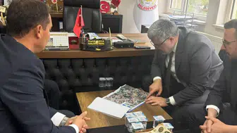 Milletvekili Özkaya Nuribey'i ziyaret etti: Yatırımlar ve projeler masaya yatırıldı