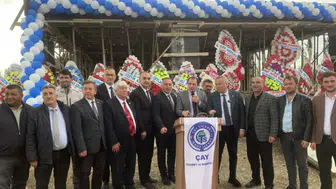 Çay’da ticaret hayatını büyütecek projede ilk adım: 5 katlı tesisin temeli atıldı