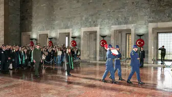 Afyonkarahisar Barosu’ndan Anıtkabir’de tarihi tören: İlk kez resmî çelenk sundular