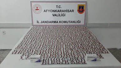 Jandarma durdurduğu araçta 7 bine yakın uyuşturucu hap ele geçirdi