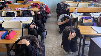 Afyonkarahisar'da  Deprem Tatbikatı Yapıldı