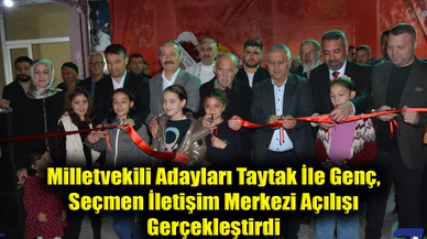 Milletvekili Adayları Taytak İle Genç, Seçmen İletişim Merkezi Açılışı Gerçekleştirdi