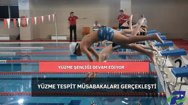 Yüzme Tespit Müsabakaları Gerçekleşti