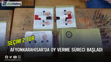 Afyonkarahisar'da Oy Verme  Süreci Başladı