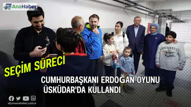 Cumhurbaşkanı Erdoğan Oyunu Üsküdar’da Kullandı