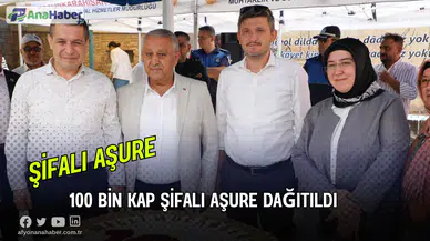 100 Bin Kap Şifalı Aşure Dağıtıldı