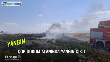 Çöp Döküm Alanında Yangın Çıktı