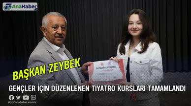 Gençler İçin Düzenlenen Tiyatro Kursları Tamamlandı