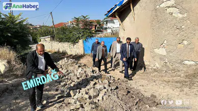 EMİRDAĞ’DAKİ KÖYLERDE ALT YAPI ÇALIŞMASI SÜRÜYOR