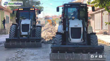 AFYON YOLUNDA ASFALT ÖNCESİ ÇALIŞMALAR DEVAM EDİYOR