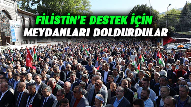 Filistin’e destek için meydanları doldurdular