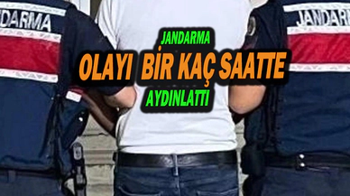 Cinayeti Jandarma Ekipleri Sadece Birkaç Saatte Aydınlattı