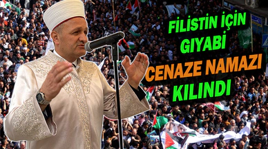 İsrail Vahşetinde Ölenler İçin Gıyabi Cenaze Namazı Kılındı