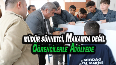 Müdür Sünnetci, Atölye Çalışmalarına Katıldı