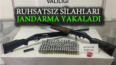 Jandarmadan ruhsatsız silah baskını