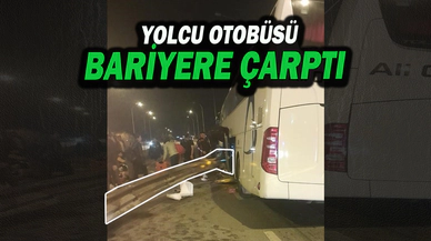 Bariyerlere Çarpan Yolcu Otobüsünde 7 Kişi Hafif Şekilde Yaralandı
