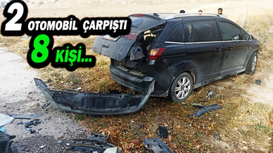 İki Otomobilin Çarpıştığı Kazada 8 Kişi…