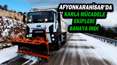 Karla Mücadele Ekipleri Sahaya İndi