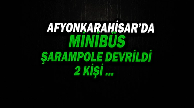 Minibüs Şarampole Devrildi, 2 Kişi Yaralandı