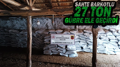 Jandarma Sahte Barkotlu 27 Ton Gübre Ele Geçirdi