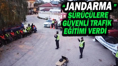 Jandarma 30 Sürücü Ve Yayaya Güvenli Trafik Eğitimi Verdi