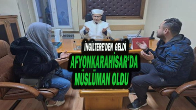 Afyonkarahisar’a Gelen Rashelle Rebong Müslüman Oldu