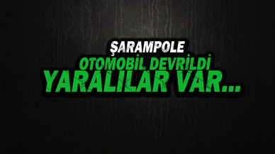 Şarampole Devrilen Araçta 3 Kişi Yaralandı