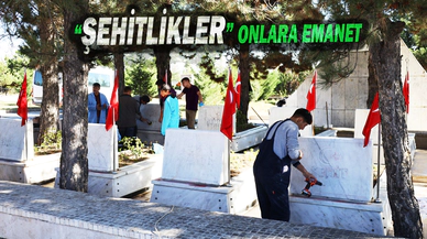 Şehitlikler Onlara Emanet !