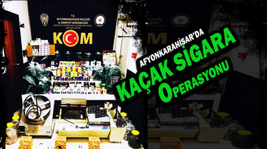 Afyonkarahisar' da Kaçak Makaron Ve Elektronik Sigara Operasyonu