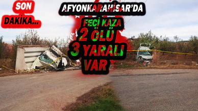 Kamyonet Ve Hafif Ticari Aracın Çarpıştığı Kazada 2 Kişi Öldü, 3 Kişi Yaralandı