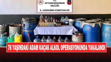 76 Yaşındaki Adam Kaçak Alkol Operasyonunda Yakalandı