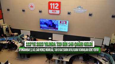 112’ye 2023 Yılında 729 Bin 146 Çağrı Geldi