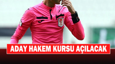 Aday Hakem Kursu Açılacak