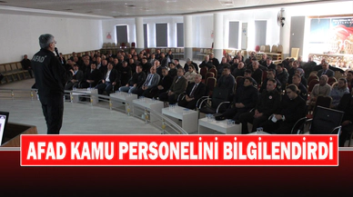AFAD Kamu Personelini Bilgilendirdi