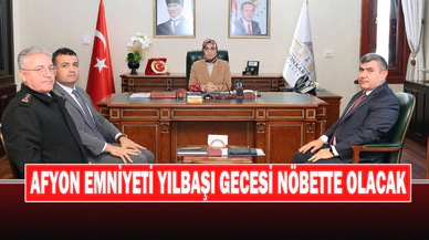 Afyon Emniyeti Yılbaşı Gecesi Nöbette Olacak